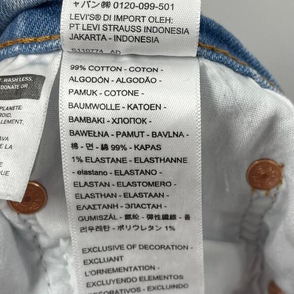 Levi’s 27 Ribcage Cropped Bootcut Jeans Jazz Away A1967-0002 - Picture 9 of 11